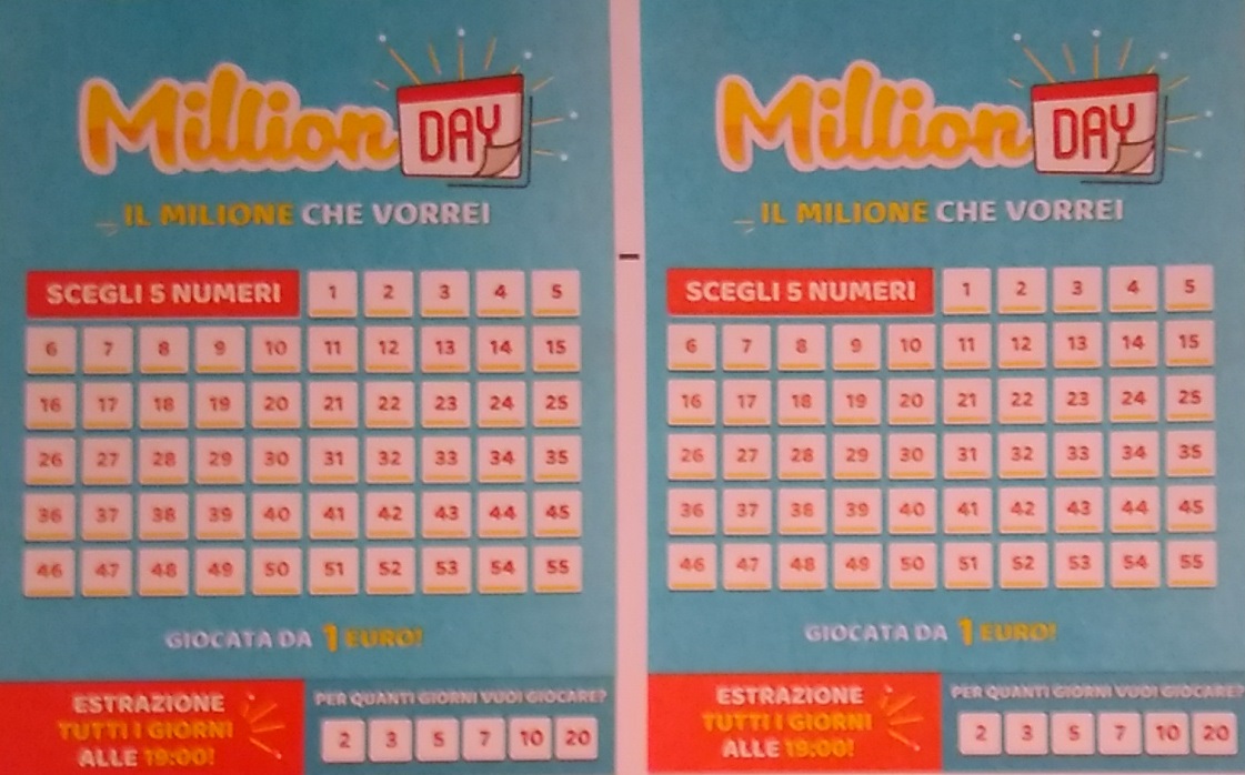 Estrazione Million Day 24 maggio 2024. La combinazione e i numeri vincenti del 24/5/2024, verifica vincite online e archivio estrazioni.