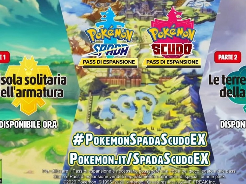 Pokémon Spada e Pokémon Scudo in bundle con in Pass di espansione