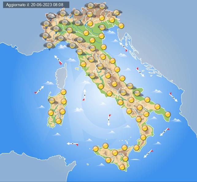 meteo 22 giugno 2023