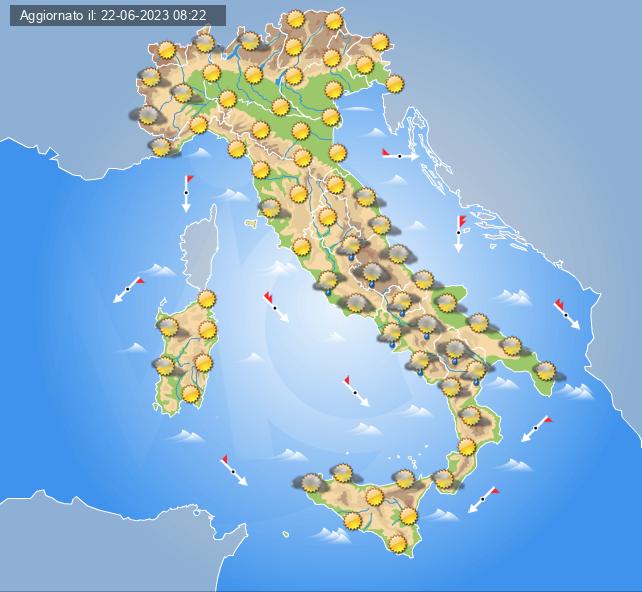 meteo 24 giugno 2023