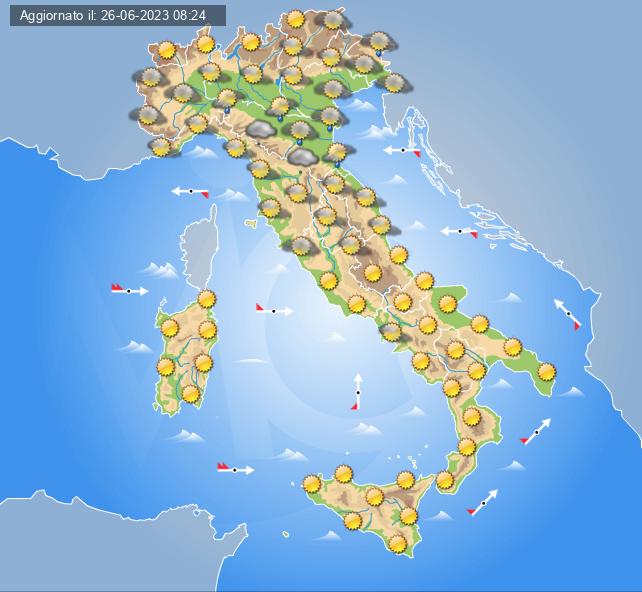 meteo italia 29 giugno 2023