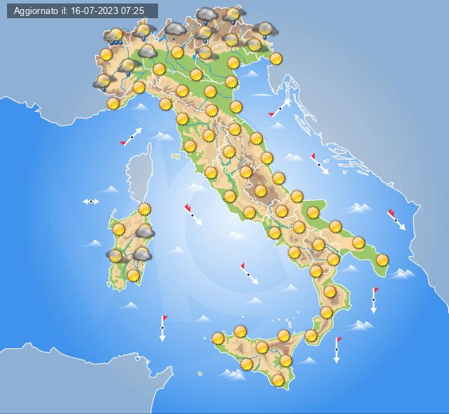 meteo 18 luglio 2023