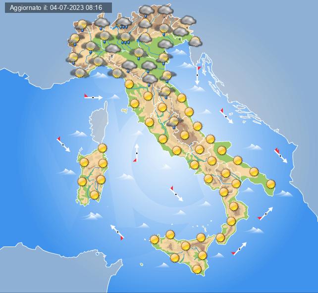 meteo 6 luglio 2023