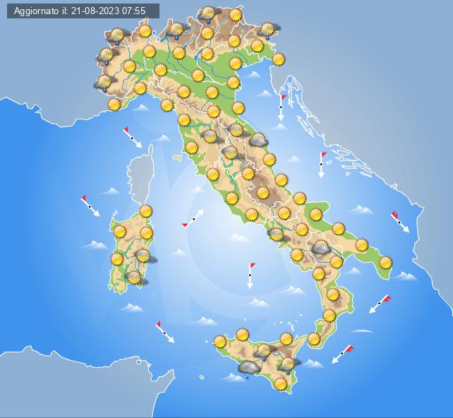 meteo 23 agosto 2023