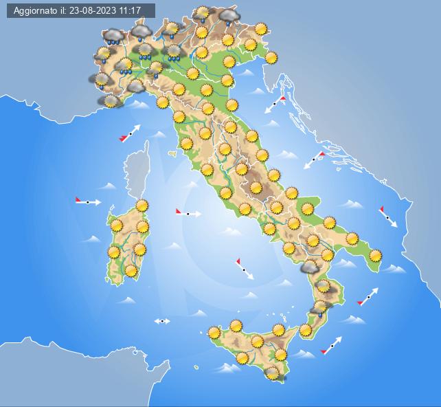 meteo 26 agosto 2023