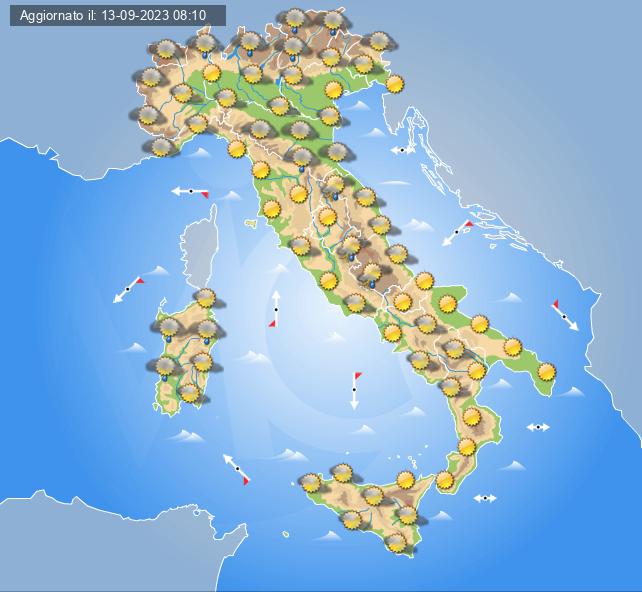 meteo 15 settembre 2023