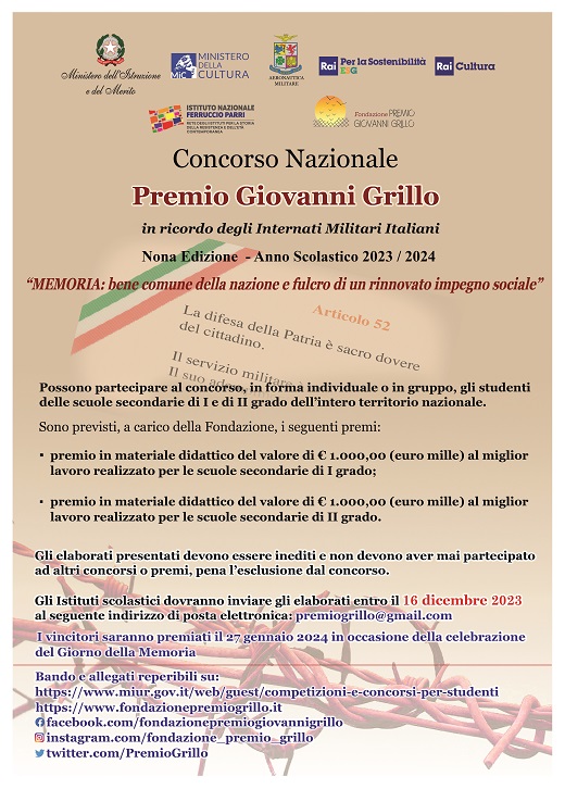 premio nazionale giovanni grillo