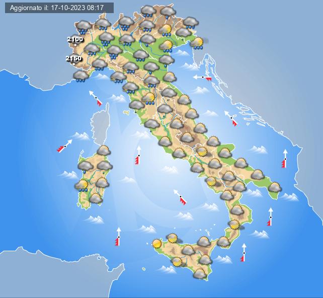 meteo 20 ottobre 2023