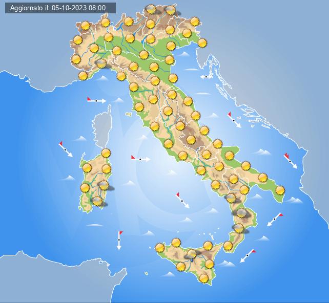 meteo 7 ottobre 2023