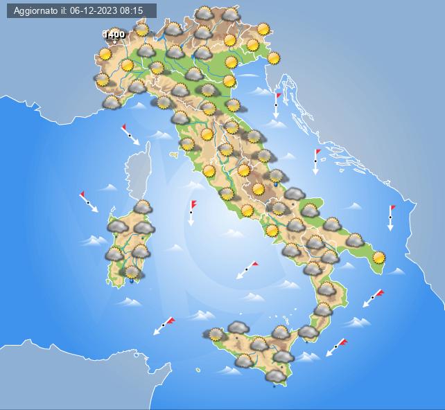 meteo 9 dicembre 2023