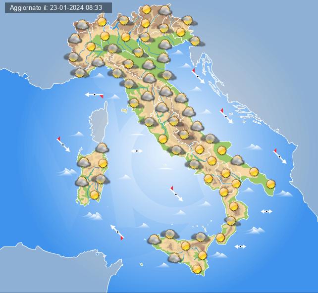 meteo 26 gennaio 2024