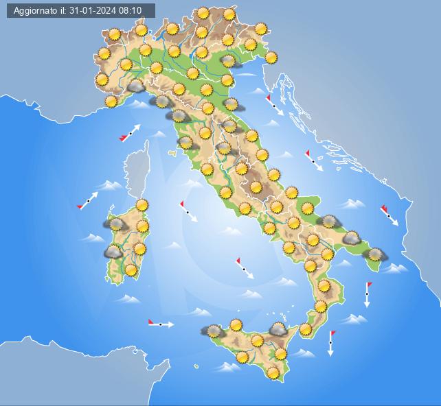 meteo 3 febbraio 2024