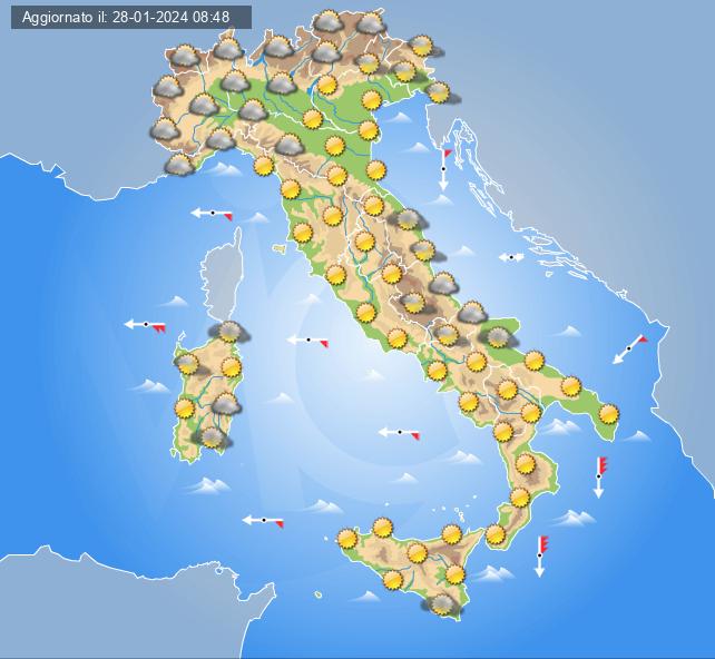 meteo italia 30 gennaio 2024