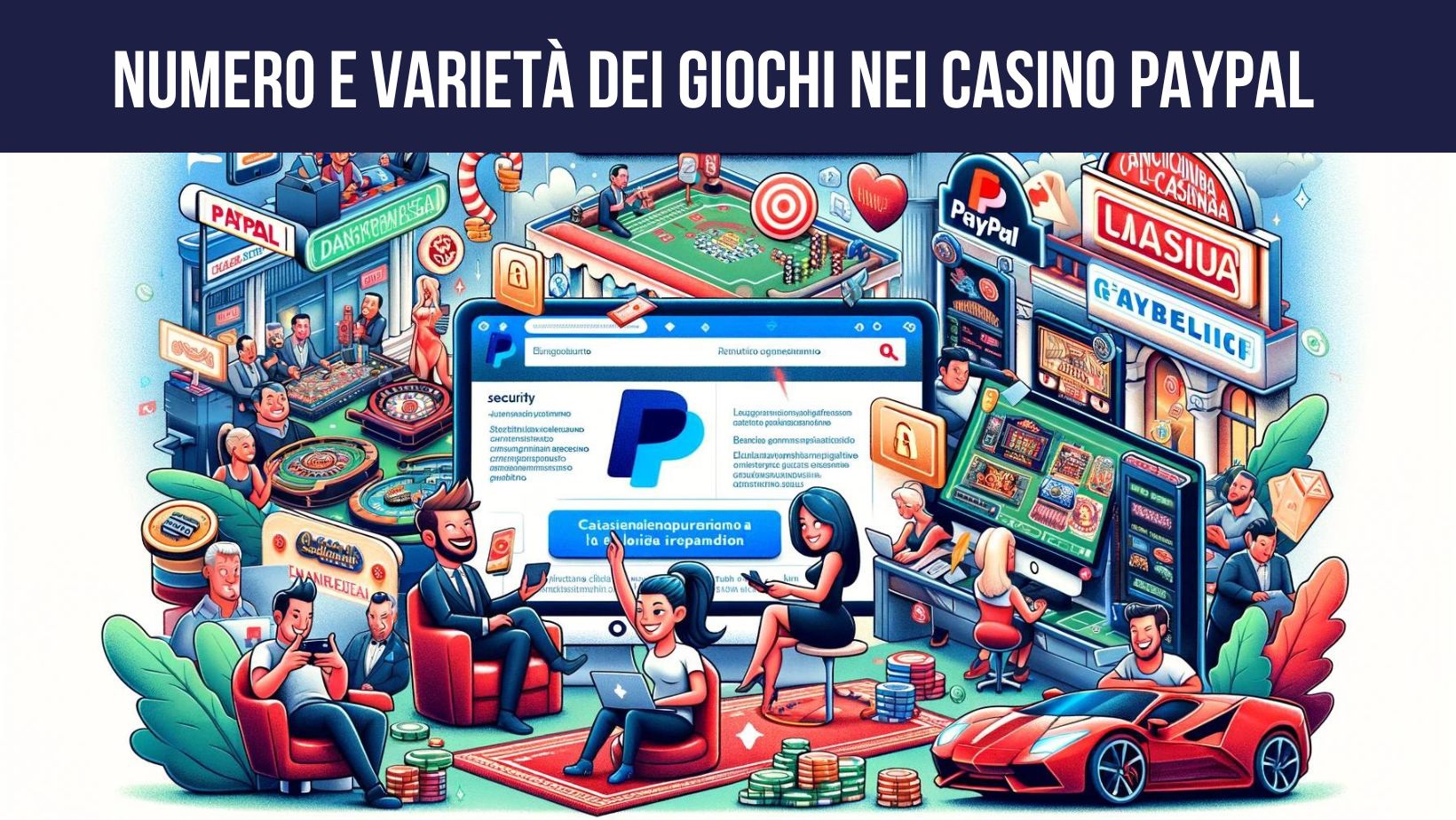 Numero e varietà dei giochi nei Casino PayPal