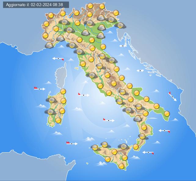 meteo 5 febbraio 2024