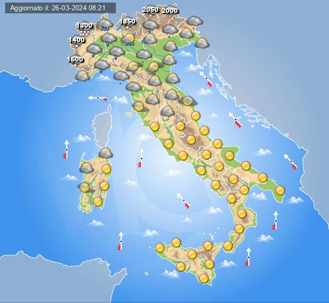 meteo 30 marzo 2024