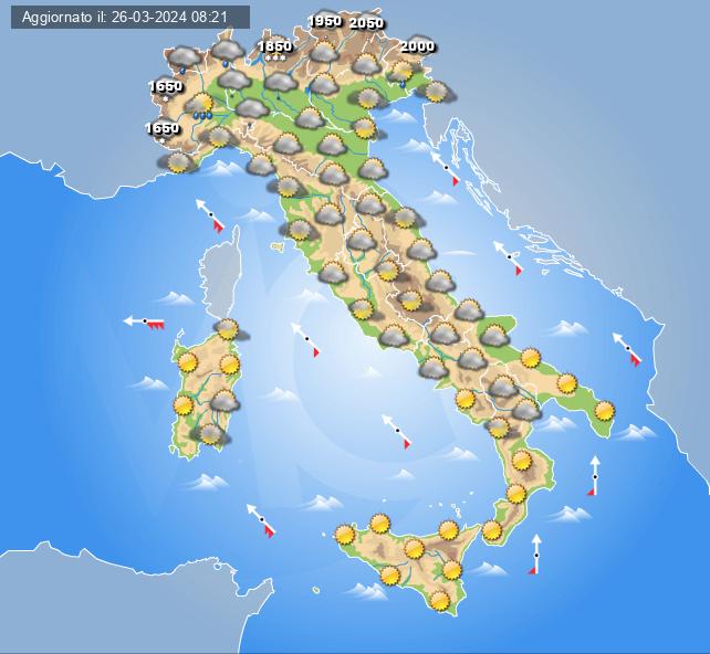 meteo 31 marzo 2024