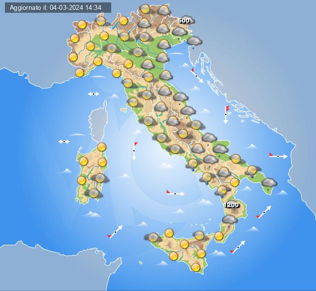 meteo italia 7 marzo 2024