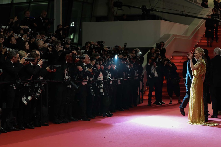 Cate Blanchett sul red carpet del Festival di Cannes - Foto di Laura Venezia