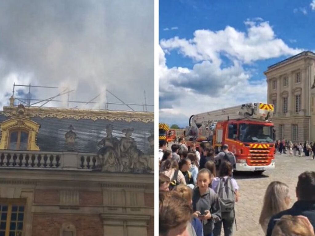 reggia di versailles incendio