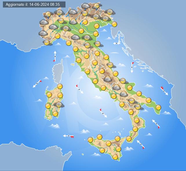 meteo 17 giugno 2024