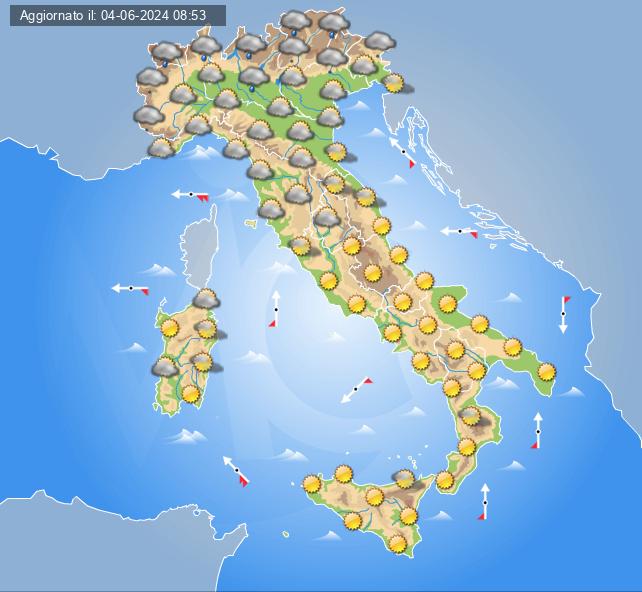 meteo 8 giugno 2024