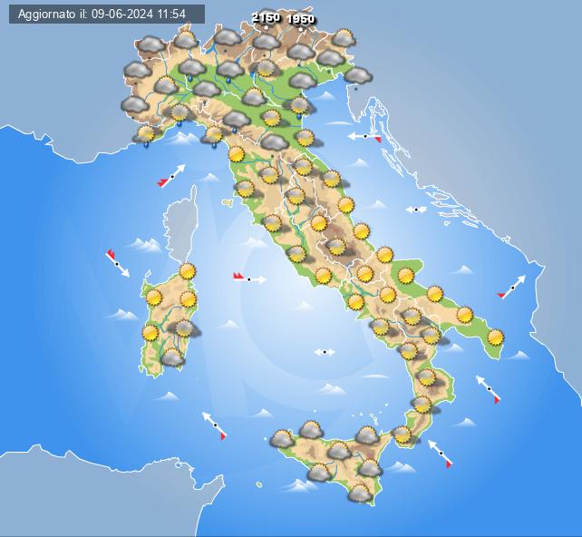 meteo italia 12 giugno 2024