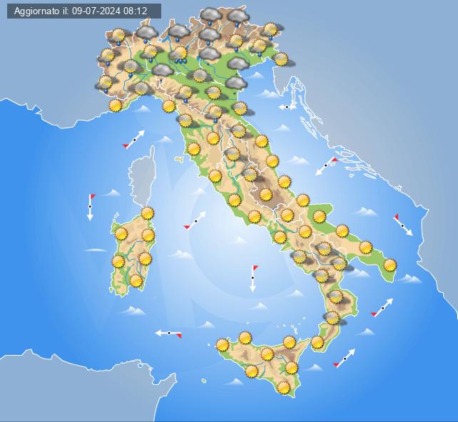 meteo 12 luglio 2024