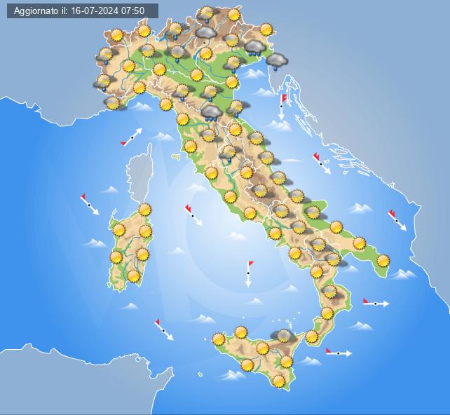 meteo 19 luglio 2024