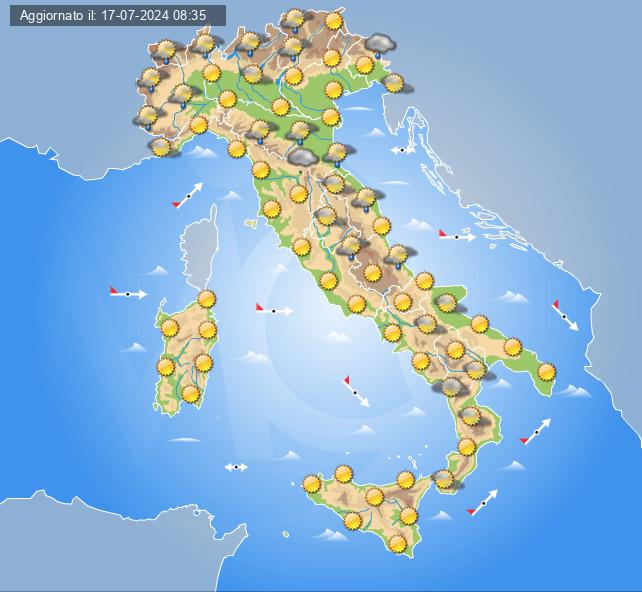 meteo 20 luglio 2024