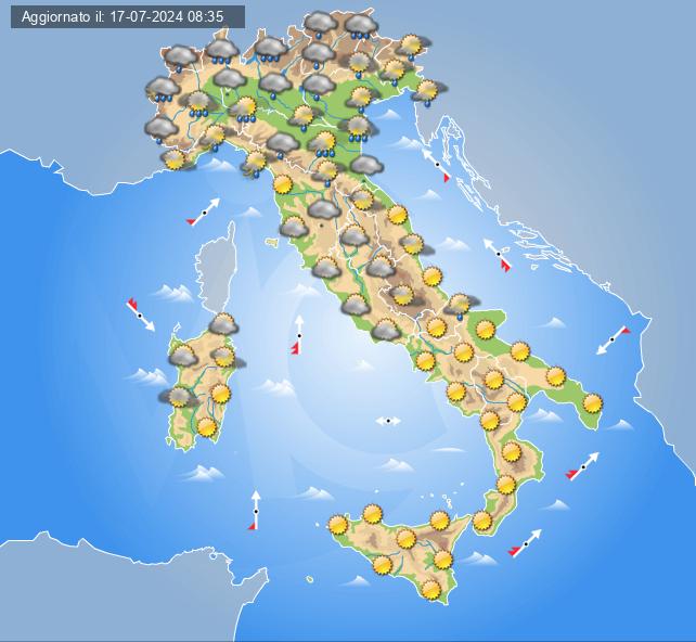 meteo 21 luglio 2024