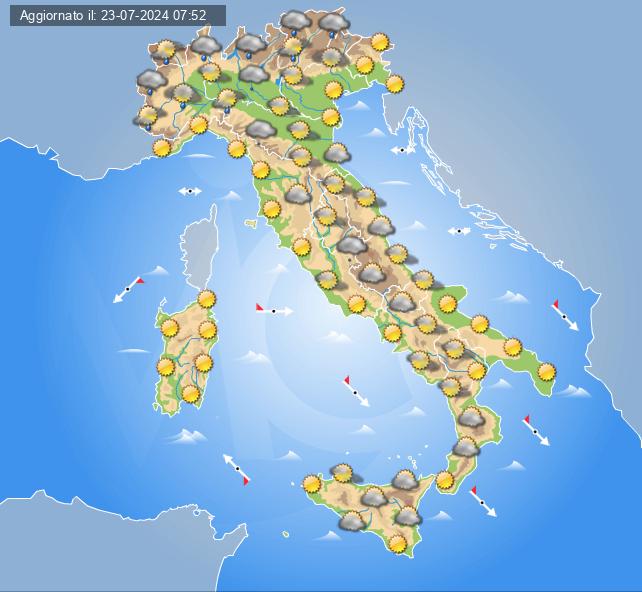 meteo 27 luglio 2024