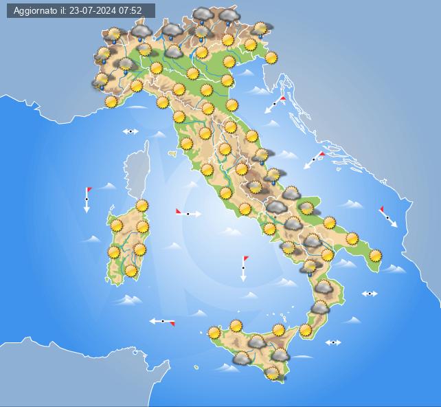 meteo 28 luglio 2024