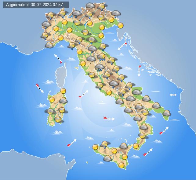 meteo 3 agosto 2024