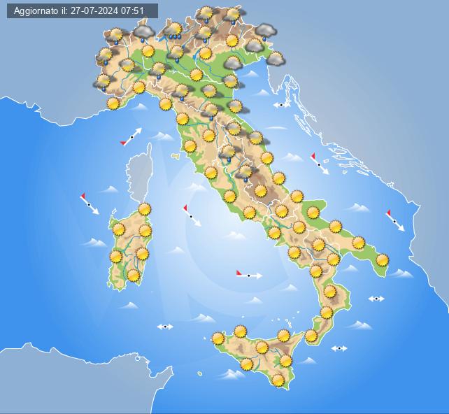 meteo 31 luglio 2024