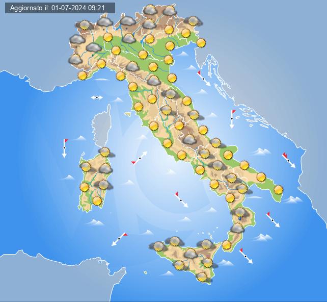 meteo 5 luglio 2024