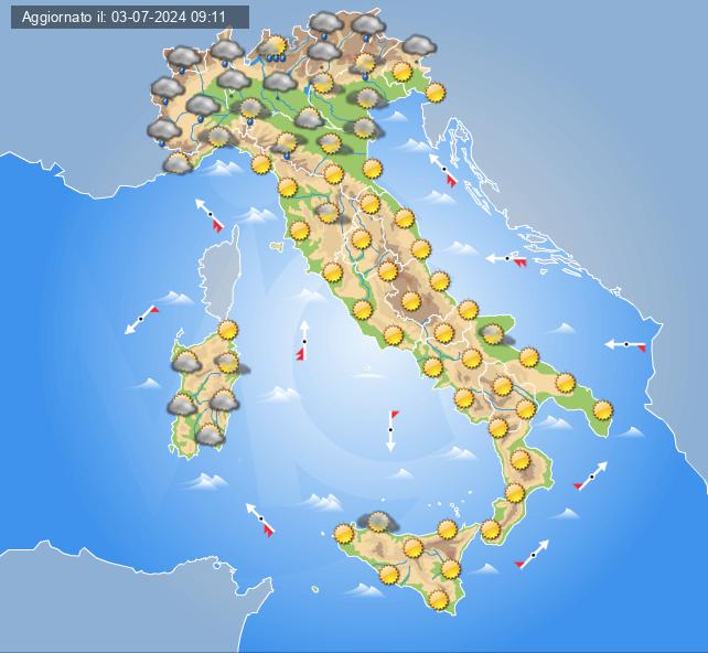 meteo 6 luglio 2024