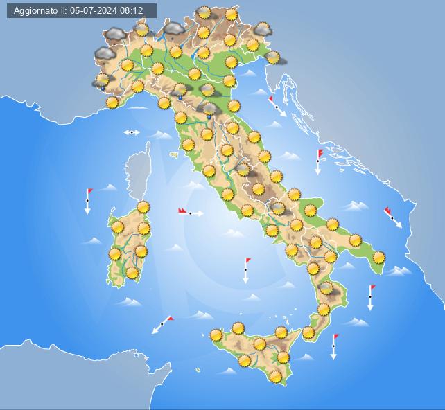 meteo 9 luglio 2024