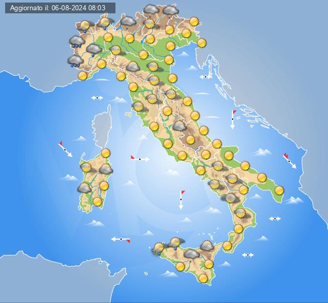 meteo 11 agosto 2024