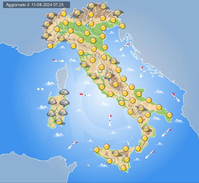 meteo 15 agosto 2024