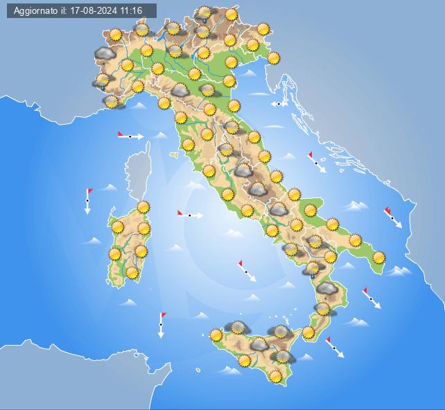 meteo 23 agosto 2024