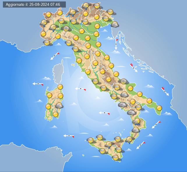 meteo italia 28 agosto 2024