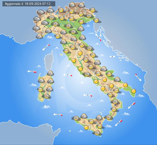 meteo 21 settembre 2024