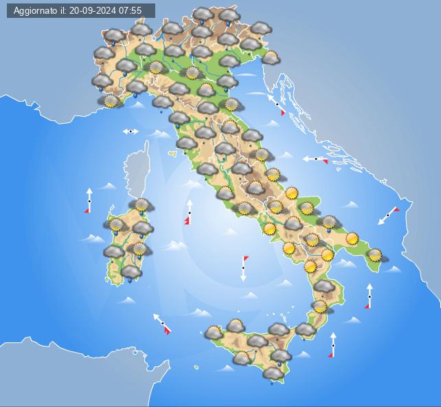 meteo italia 23 settembre 2024