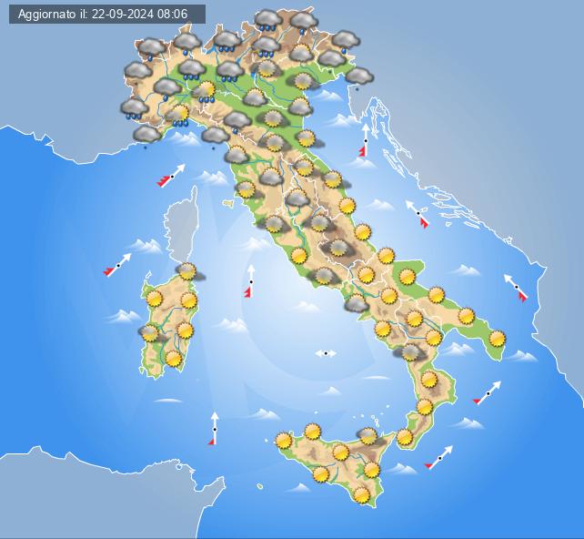 meteo italia 26 settembre 2024