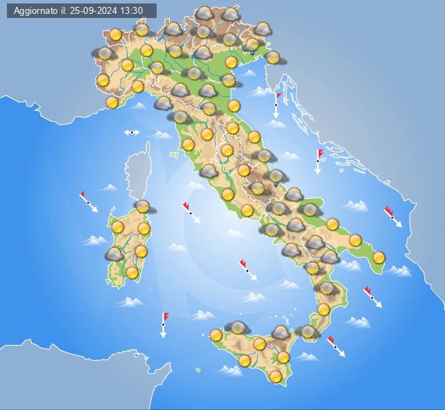 meteo italia 29 settembre 2024