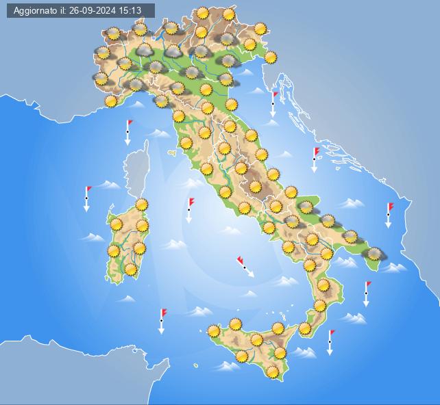 meteo italia 30 settembre 2024