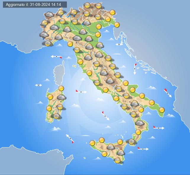 meteo italia 1 settembre 2024