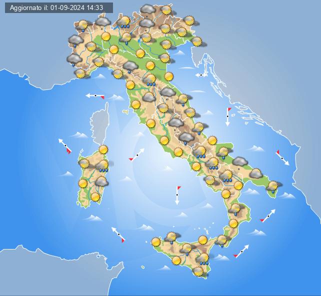 meteo italia 5 settembre 2024