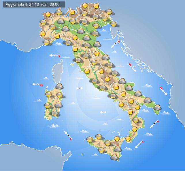 meteo italia 30 ottobre 2024